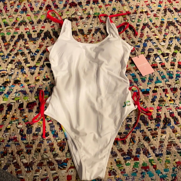 NWT White and Rainbow 🌈 one piece - Picture 2 of 4